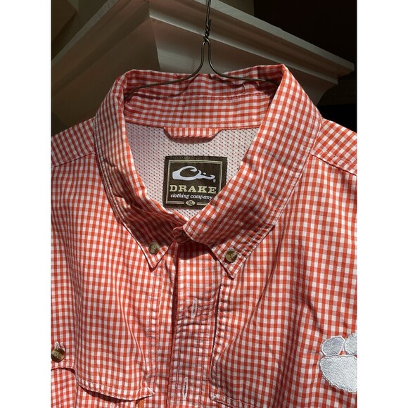 Drake XL Men Long Sleeve Fishing Shirt Lightweight Performance Vented Material - Picture 2 of 7